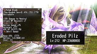 Toram Online  Potum Blade Test VS Eroded Pilz Ultimate [upl. by Glynn]