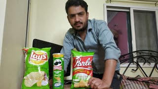 lays parlePringles chips which is the best chips of India ratings amp review [upl. by Teodor]