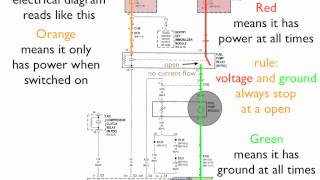 How to read an electrical diagram Lesson 1 [upl. by Culhert339]