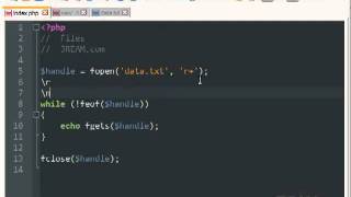 PHP File Handling  fopen fwrite fclose while feof fgets fileputcontents filegetcontents [upl. by Nino]