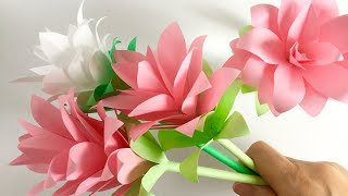 【コピー用紙】クルクマ 【Paper Flower】Siam tulip Curcuma [upl. by Wolfy]