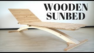 Contemporary wooden sunbed [upl. by Yenruoj]