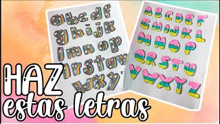 HAZ LETRAS AESTHETIC Y BURBUJA SUPER FACIL para tus apuntes  BRENDA PE [upl. by Loni]