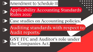 What is the new amendment of Schedule III  GST disclosure normstax audit report  CA Sanjay Goel [upl. by Ahseat792]