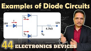 1  Examples of Diode Circuit  Electronics Devices and Circuits  EDC  Engineering Funda [upl. by Neyu]