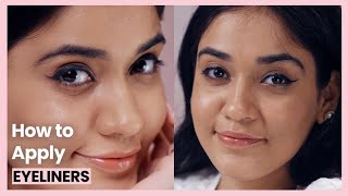 How To Apply Different Types of Eyeliners Perfectly  Eye Makeup for Beginner  Nykaa Beauty Basics [upl. by Stefanie]