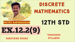 12th Std Maths Ex1229 Prove that if q then p is equivalent to if negation p then negation q [upl. by Zacherie200]