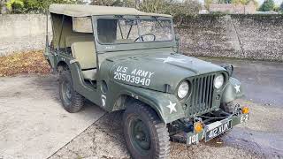 1952 Willys M38A1 Jeep for sale walkaround  starting idling [upl. by Idieh]