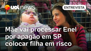 Apagão em SP Mãe que usou energia do carro para salvar filha diz que vai processar Enel [upl. by Shotton381]