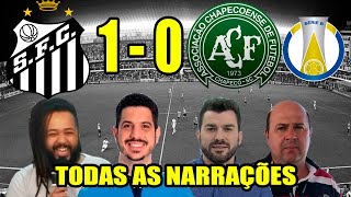 Todas as narrações  Santos 1 x 0 Chapecoense  Brasileirão Série B 2024 [upl. by Maise]