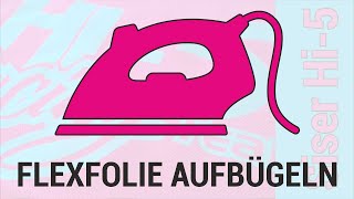 FLEXFOLIE AUFBÜGELN [upl. by Dorina184]