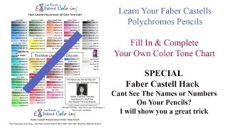 Learn Your Faber Castell Polychromos Pencils HACKS Create Your Own Color Tone Chart Lisa Brando [upl. by Nahtanhoj]