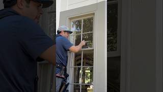 Storm removal and cleaning French pane glass asmr windowcleaner home windowcleaning satisfying [upl. by Notyal204]