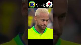 Brazil 🇧🇷 41 South Korea 🇰🇷 🥶🔥  Fifa World Cup 2022  Highlights shorts football youtube [upl. by Farly]