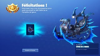 JE DEBLOQUE LE PLANEUR quotEPINE DE LHIVERquot DEFI DE LA TEMPETE DE GLACE sur FORTNITE BATTLE ROYALE [upl. by Swehttam394]