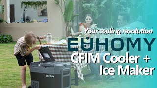 Euhomy CFIM A Portable Cooler Automatically Drops Ice [upl. by Avirt]