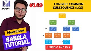 Part627 Longest Common Subsequence using Memoization  Part3  Algorithms Bangla Tutorial [upl. by Jezabel351]