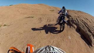 Slick Rock Moab UT on dirt bikes Sept 2016 [upl. by Dihsar]