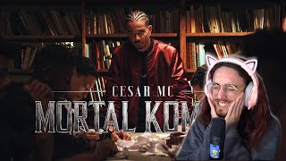 REAGINDO a Cesar Mc  Mortal Kombat Videoclipe Oficial [upl. by Erlina]