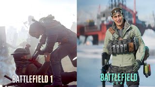 Battlefield 1 and Cringefield 2042 voice lines comparison [upl. by Eben]