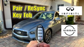 Pair or Resync Key Fob on Infiniti or Nissan 2013  2022 [upl. by Meares]