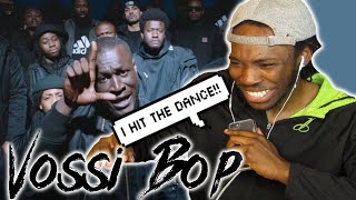 AMERICAN REACTS TO STORMZY  VOSSI BOP UK RAP REACTION TOO LIT [upl. by Nednyl]