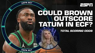 Could Jaylen Brown 650 outscore Jayson Tatum 500 in East Conference Finals 👀  ESPN BET Live [upl. by Cimah432]