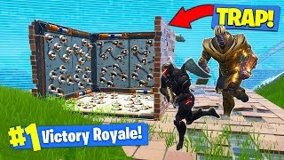 THANOS TRAP TROLLING In Fortnite Battle Royale [upl. by Ecirtnuahs]