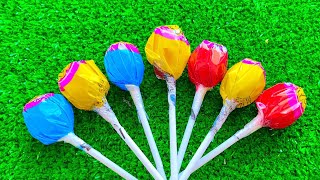 🍭 Learn Colors with Lollipops and Sweets Yummy Rainbow Lollipops ASMR [upl. by Sandry]