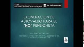 EXONERACIÓN DE PAGO DE AUTOVALÚO PARA PENSIONISTA Y NO PENSIONISTA [upl. by Hguh56]