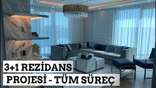 Daire Turu Vadistanbul  31 Daire Tasarımı  Adan Zye tüm aşamalar [upl. by Amme]