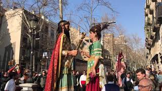 Santa Eulàlia 2020 Gegants de Santa Maria del Mar de Barcelona [upl. by Ferrel334]