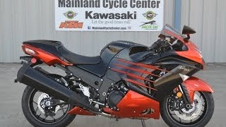 2014 Kawasaki ZX14R ABS Ninja Candy Burnt Orange Overview and Review For Sale 15699 [upl. by Yelhsa687]