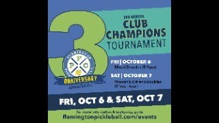 Flemington Pickleball Club Club Championship  Mens amp Womens Doubles [upl. by Anaz]