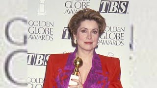 Catherine Deneuve at the 1993 Golden Globe Awards [upl. by Rayle]