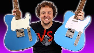 Squier Sonic Telecaster vs Squier Classic Vibe Esquire  Which is the better choice Guitar Shootout [upl. by Marzi514]