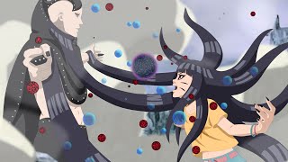 HIMAWARI with KURAMAs power vs JURA  Boruto saves Sarada [upl. by Cleave]