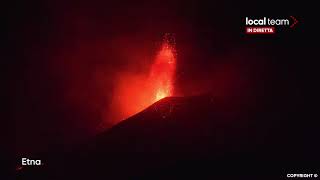 LIVE Etna trabocco lavico diretta video [upl. by Market]