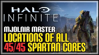 All Spartan Core Locations Halo Infinite Mjolnir Master Achievement [upl. by Billie]