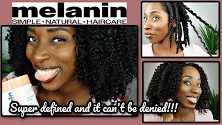 HONEST REVIEW of Melanin Hair Care  Defined and Super Moisturized Twistout on Natural Hair [upl. by Bang]