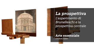 La prospettiva  Brunelleschi e la prospettiva centrale [upl. by Mintun]