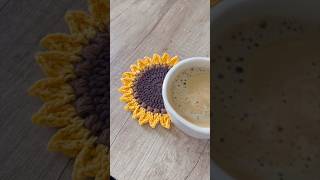 Portavasos a crochet  ganchillo 🌻🌻🌻 diy tejido creative crocheting girasoles [upl. by Shyamal]