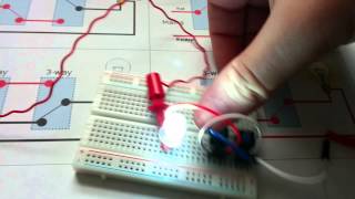 3way light switch using DPDT micro locking push button switches [upl. by Enrev]