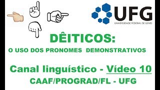 Dêiticos pronomes demonstrativos [upl. by Bannister]