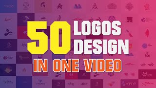 Best 50 Logos Design In One Video  Part 04 [upl. by Sibbie]