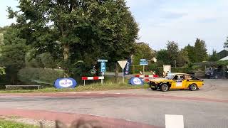 Eurol Hellendoorn Rally 2023 Opel kadett driften door de bocht [upl. by Yenrab]