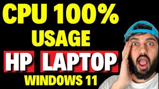 CPU 100 Usage in HP Laptop Windows 11 [upl. by Aihsikal299]