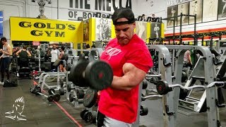 Jay Cutler trains arms at Golds Gym VeniceTHE MECCA [upl. by Novaj]