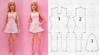 119 vestido para Barbie patrones en la descripción [upl. by Feer]