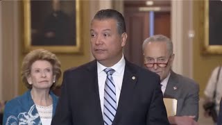 Sen Alex Padilla  Press Event Debt Ceiling  US Capitol  51023 [upl. by Einon]